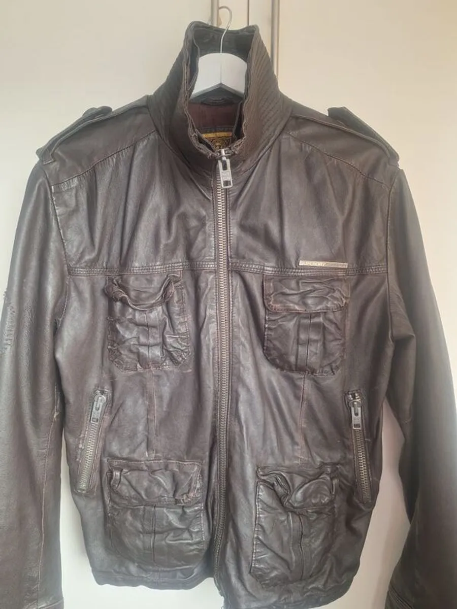 Superdry Leather Jacket (s) - Image 4