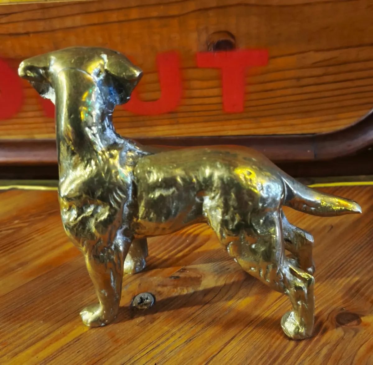 Brass Dog Figurine - Image 2