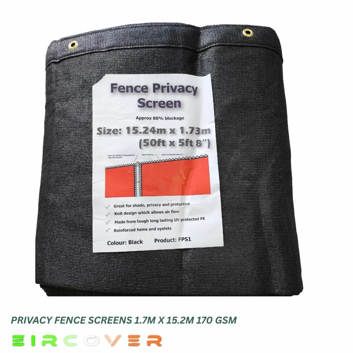 Privacy Fence Screens 1.7m x 15.2m (5'6'' x 49'9') - Image 1