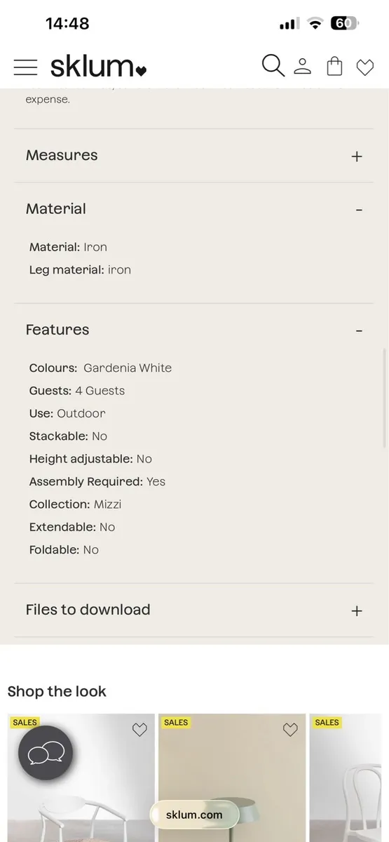 Garden bistro table - Image 3