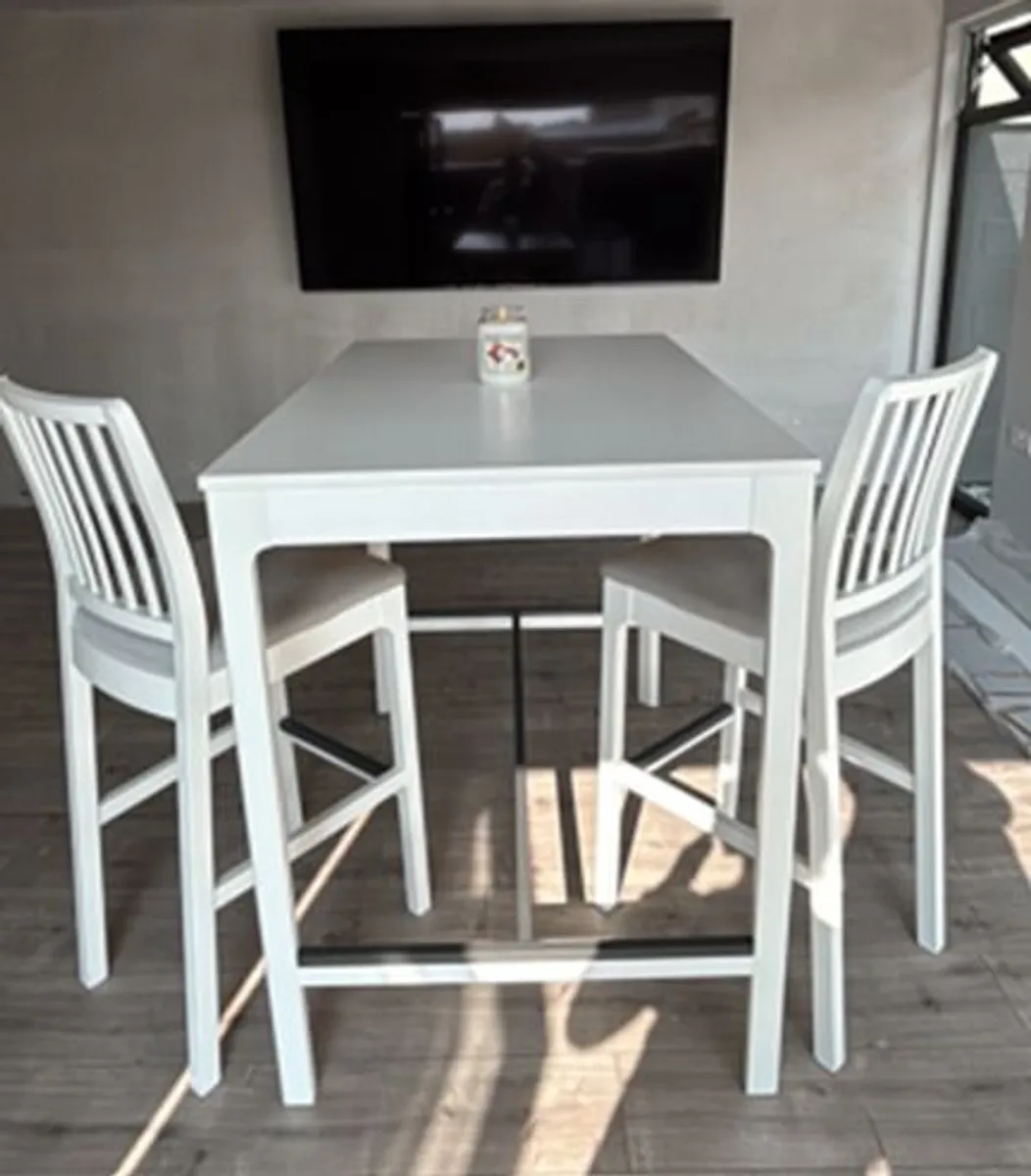 IKEA High Table & 4 Stools - Image 1