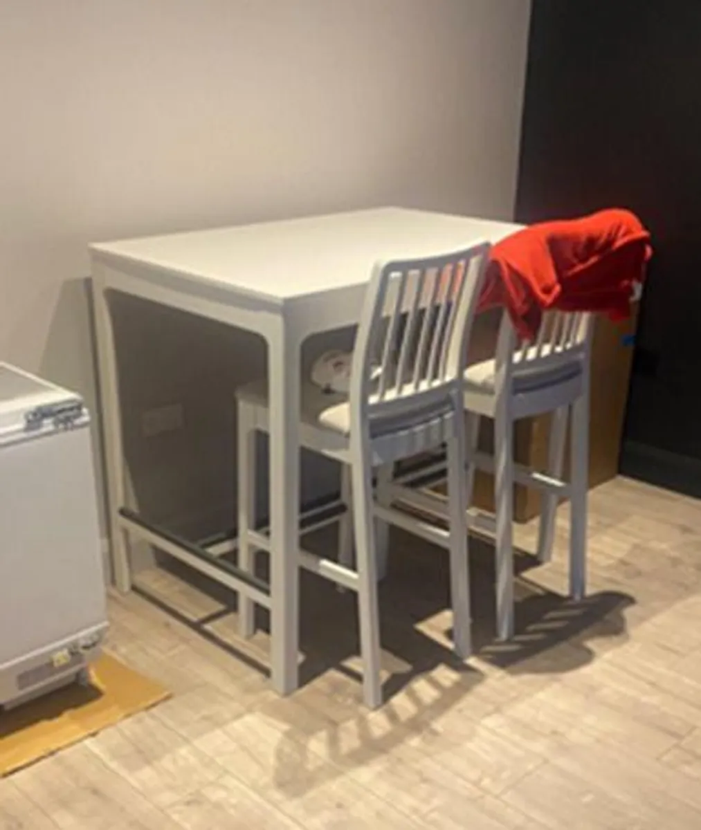 IKEA High Table & 4 Stools - Image 2