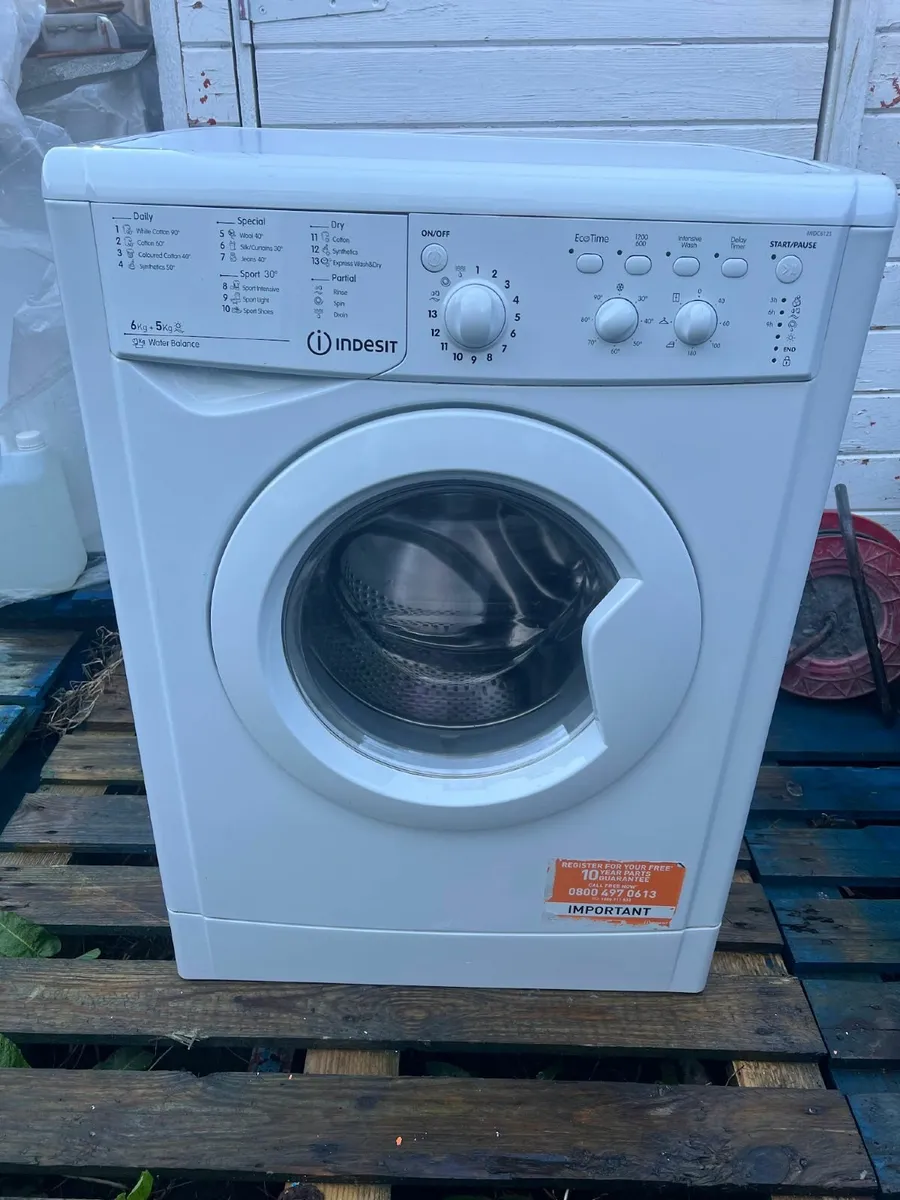 INDESIT Washing Dryer EcoTime Wash 6KG Dry 5KG - Image 1