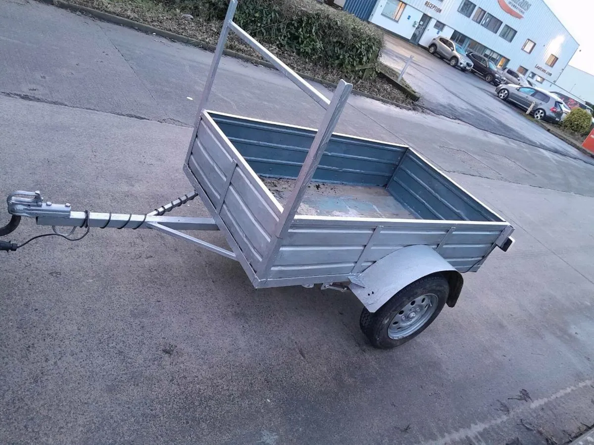 Factory made builders trailer 6 by 4 all steel - Image 2