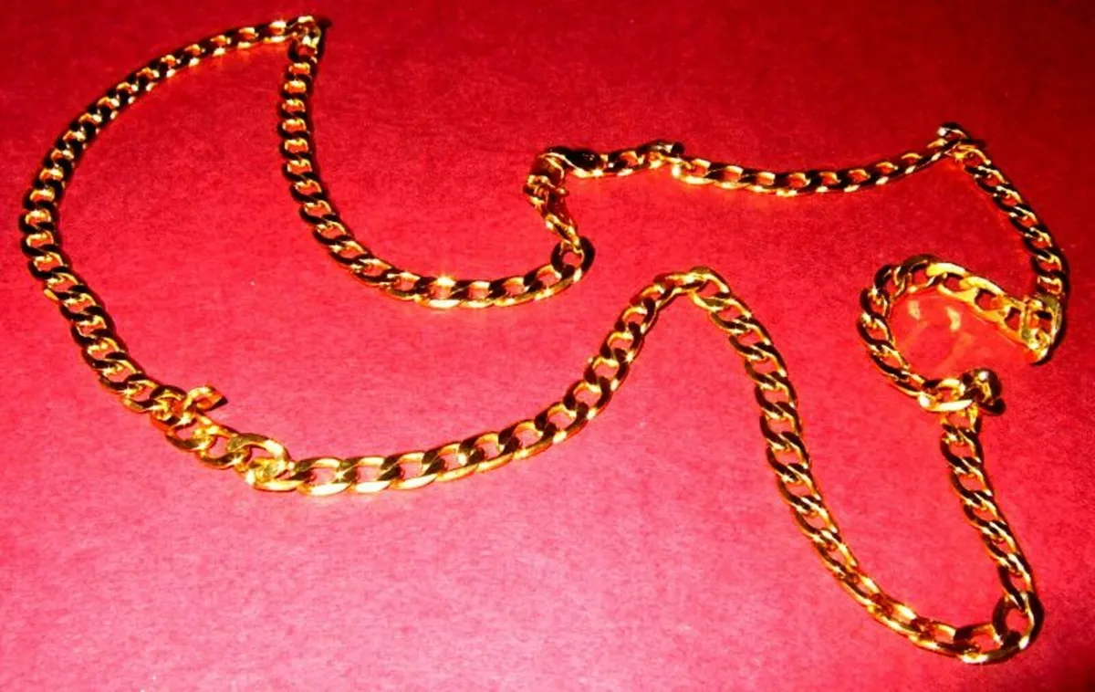 Vintage Hallmarked 9ct Gold 24" Necklace - Image 2