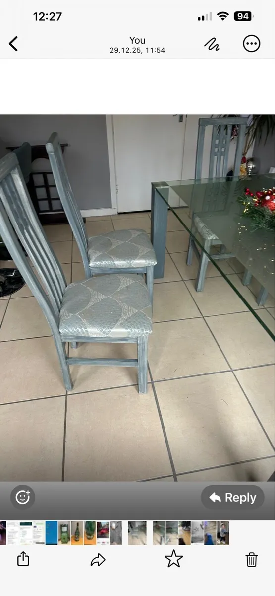 Dining table and 6 chairs - Image 3