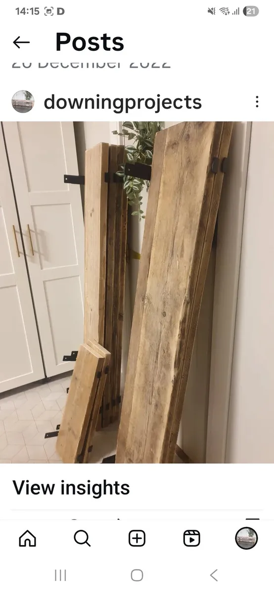 Reclaimed wood shelves for sale - Image 2