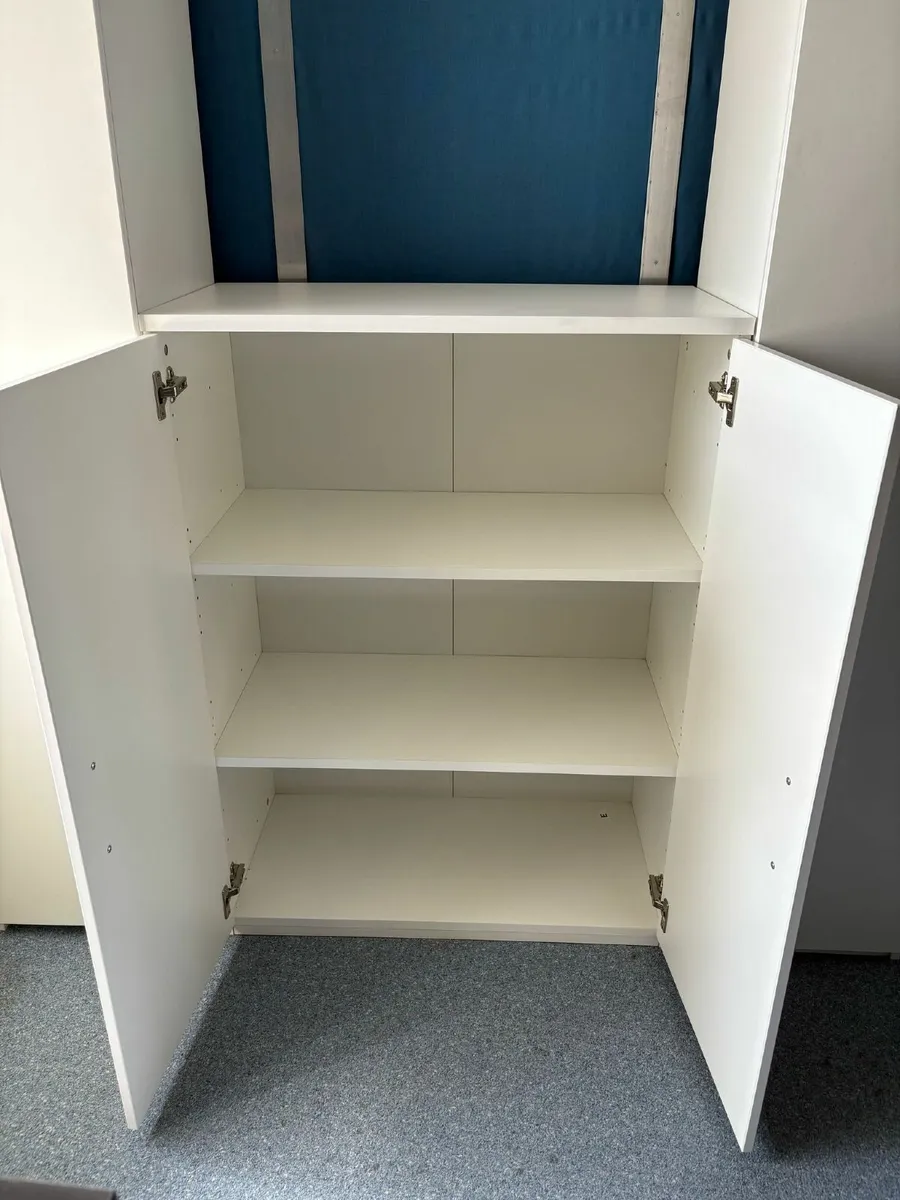'Bush' Medium White Cupboard - £90 + VAT - Image 3