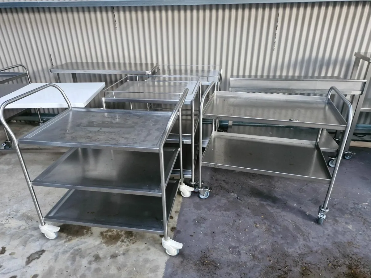 Stainless steel heavy duty mobile tables - Image 2