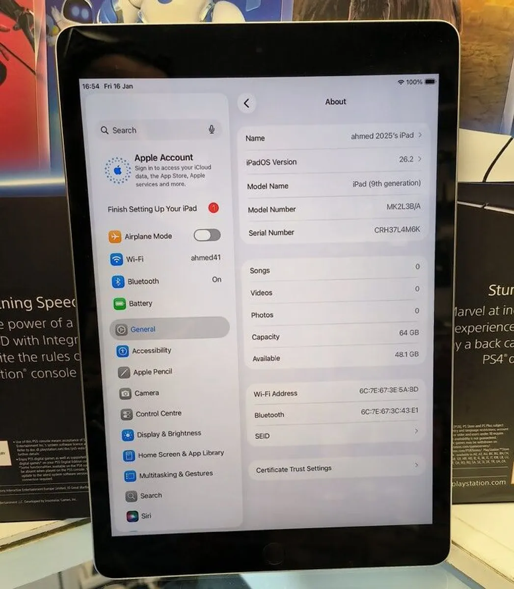 Apple iPad 9th Gen (A2602) 10.2" 64GB - Silver WiFi - Image 3