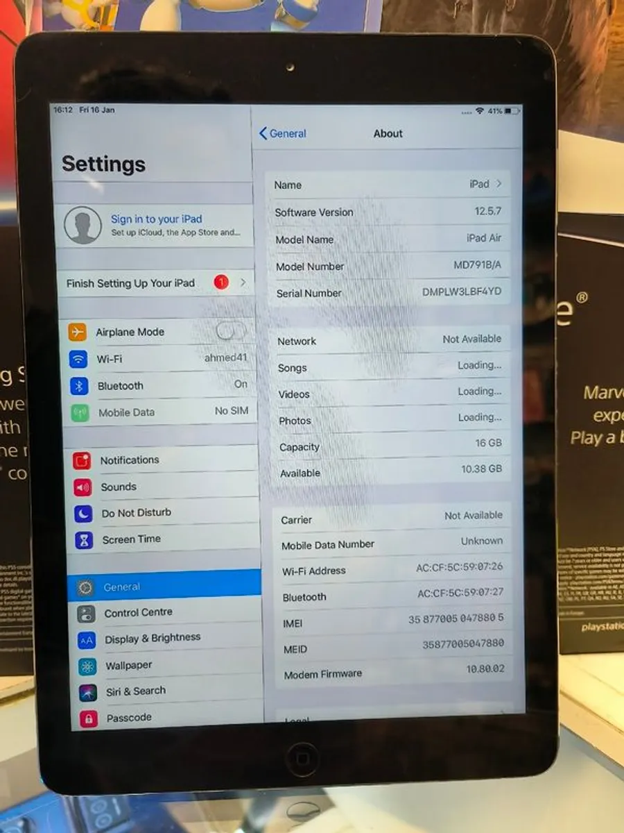 Apple iPad Air 1st Gen (A1475) 9.7" 16GB - Space Grey - Image 3