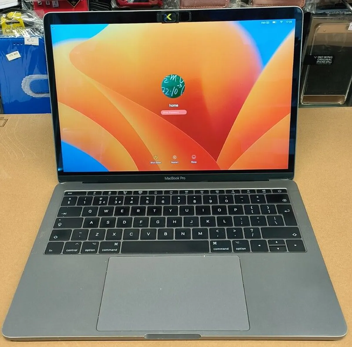 Apple MacBook Pro 13" 2017 Silver i7 2.5GHz 16GB 256GB SSD A1708 (Has a New Battery) - Image 1