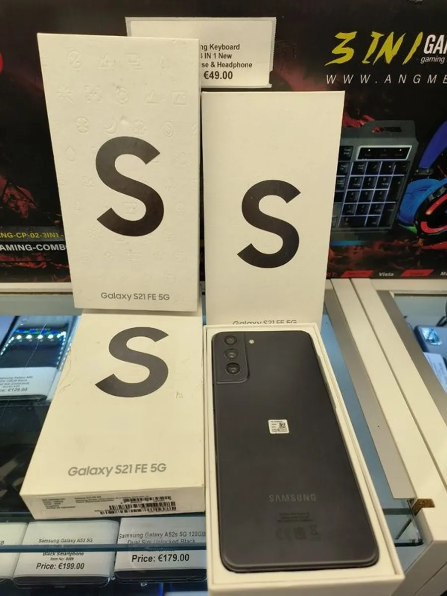 Samsung Galaxy S21 FE 5G 128GB/ 6GB Dual Sim Unlocked Graphite (Like New) - Image 1