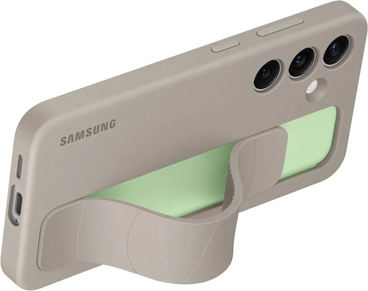 Samsung Galaxy OriginalS24 Standing Grip Case, Taupe - Image 1