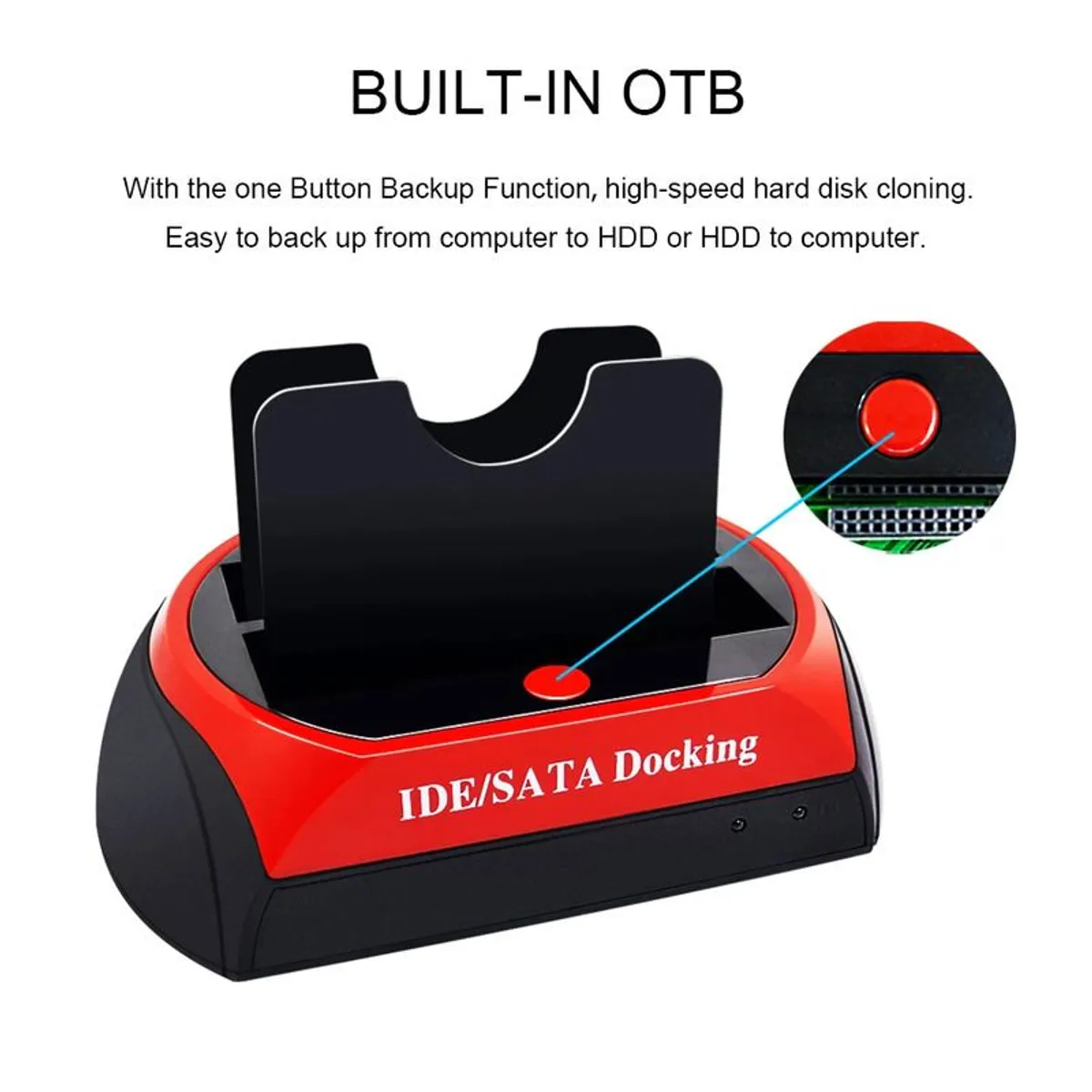 All In 1 HDD Docking Station USB 2.0 Dock for 2.5" 3.5" IDE SATA External HDD Box HD Hard disk Hard Disk Drive Enclosure - Image 4