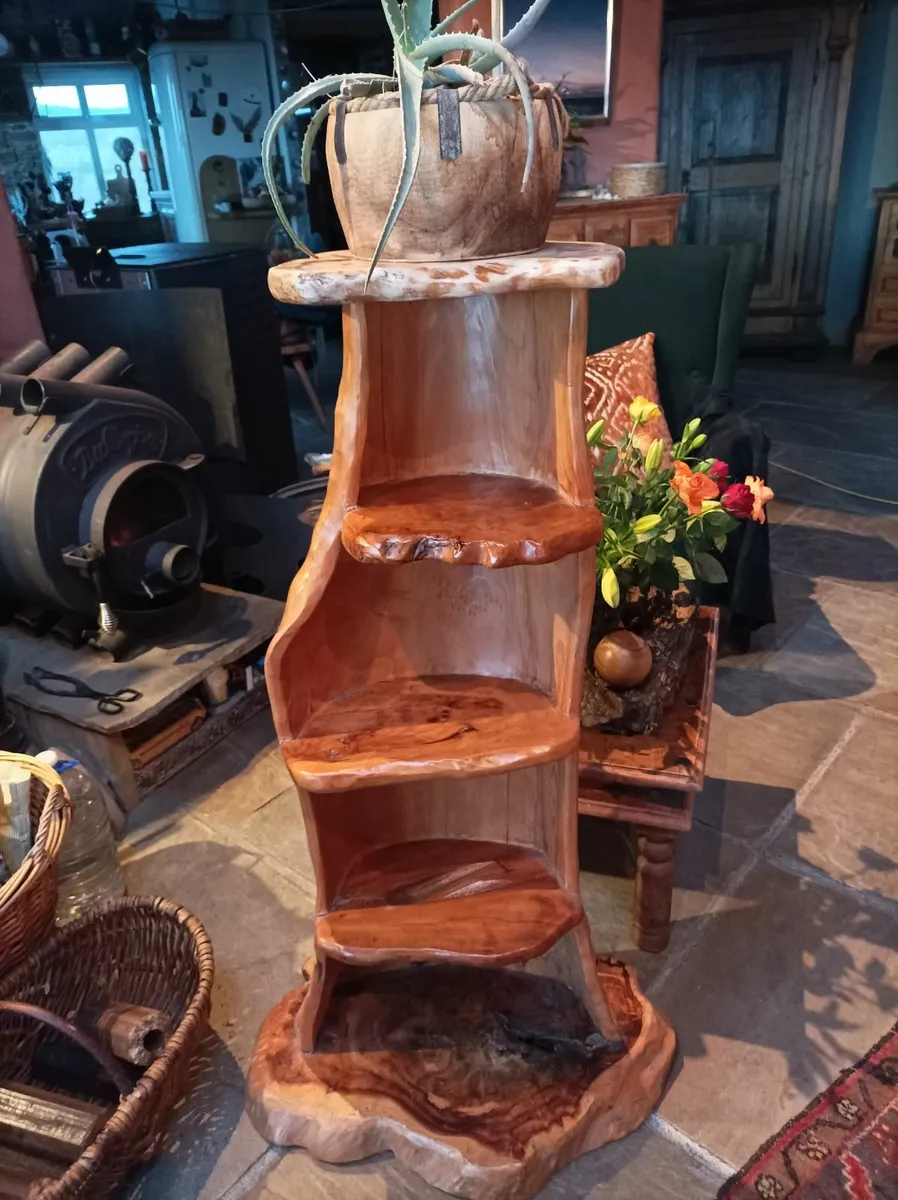 Solid wooden shelf unit - Image 2