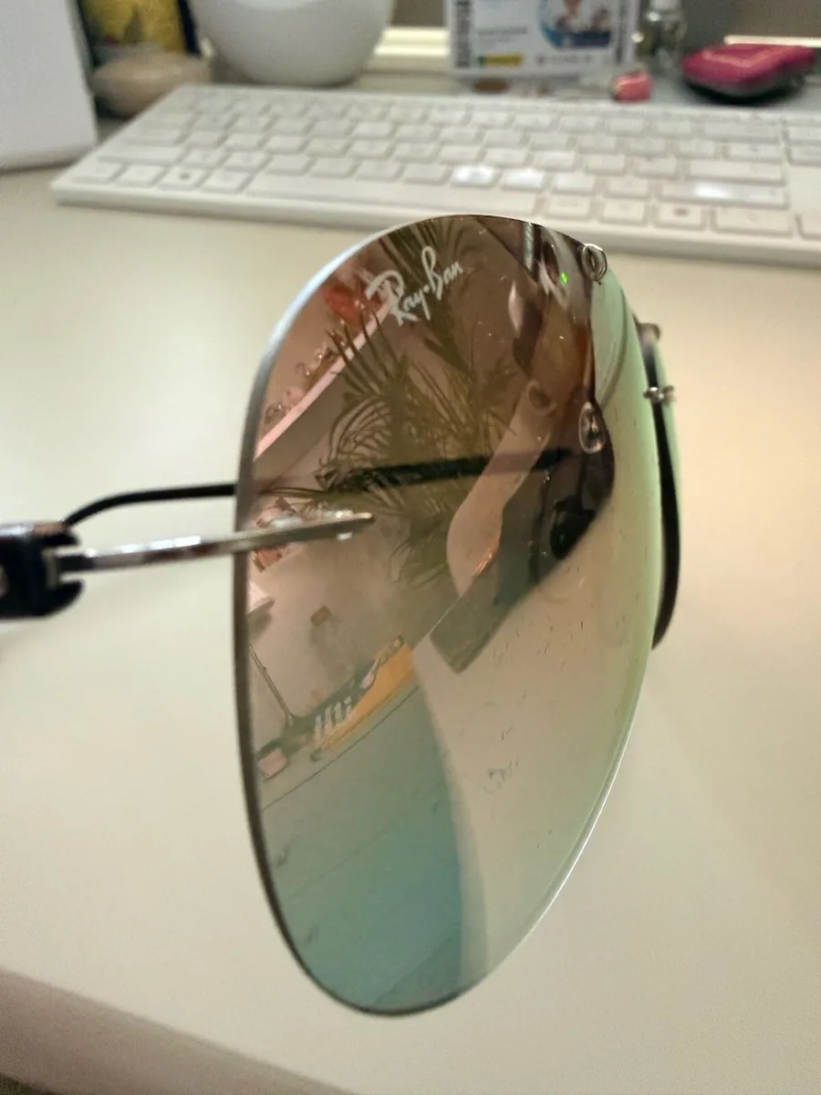 Ray-Ban Sun Glasses Mirror Titanium RB8059 - Image 3