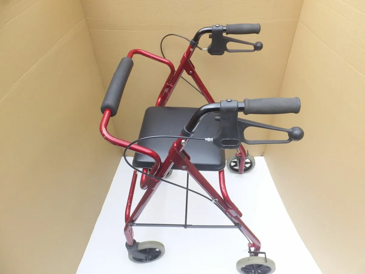 Mobility Rollator Walker + brakes - Image 2