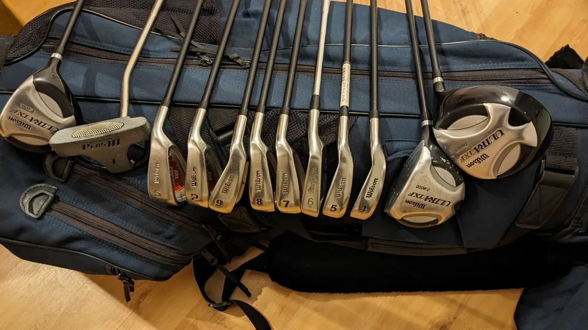 Full Set Wilson Irons and Woods & Golf Bag. - Image 2