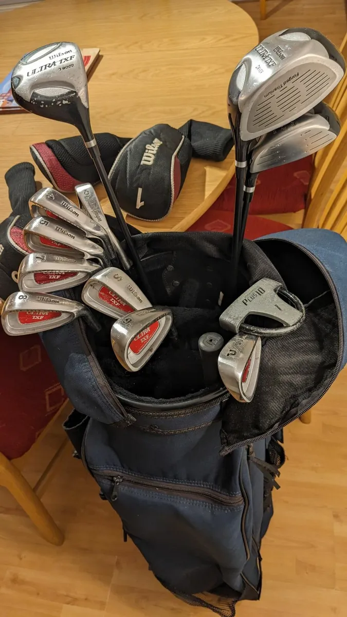 Full Set Wilson Irons and Woods & Golf Bag. - Image 3
