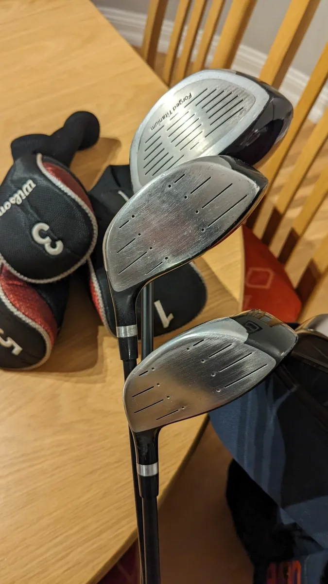 Full Set Wilson Irons and Woods & Golf Bag. - Image 4