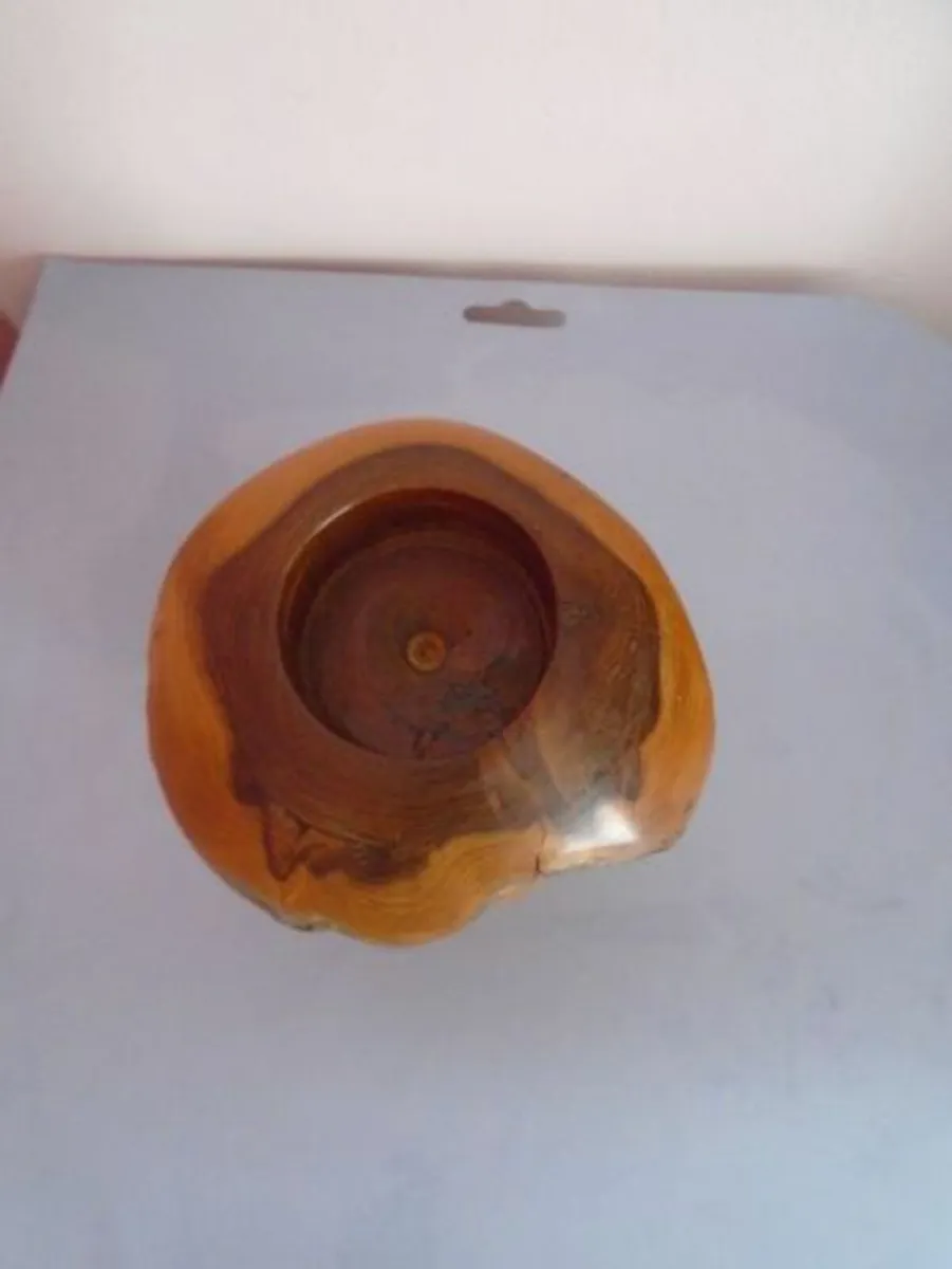 Wooden tealight holder, Home decor, - Image 2