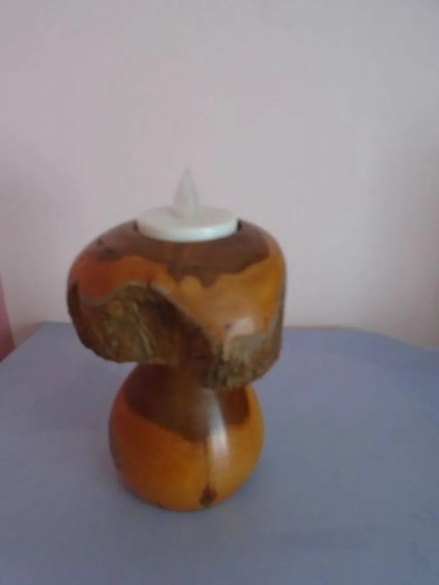 Wooden tealight holder, Home decor, - Image 3
