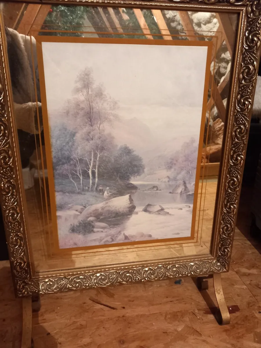 Antique fire screen - Image 1