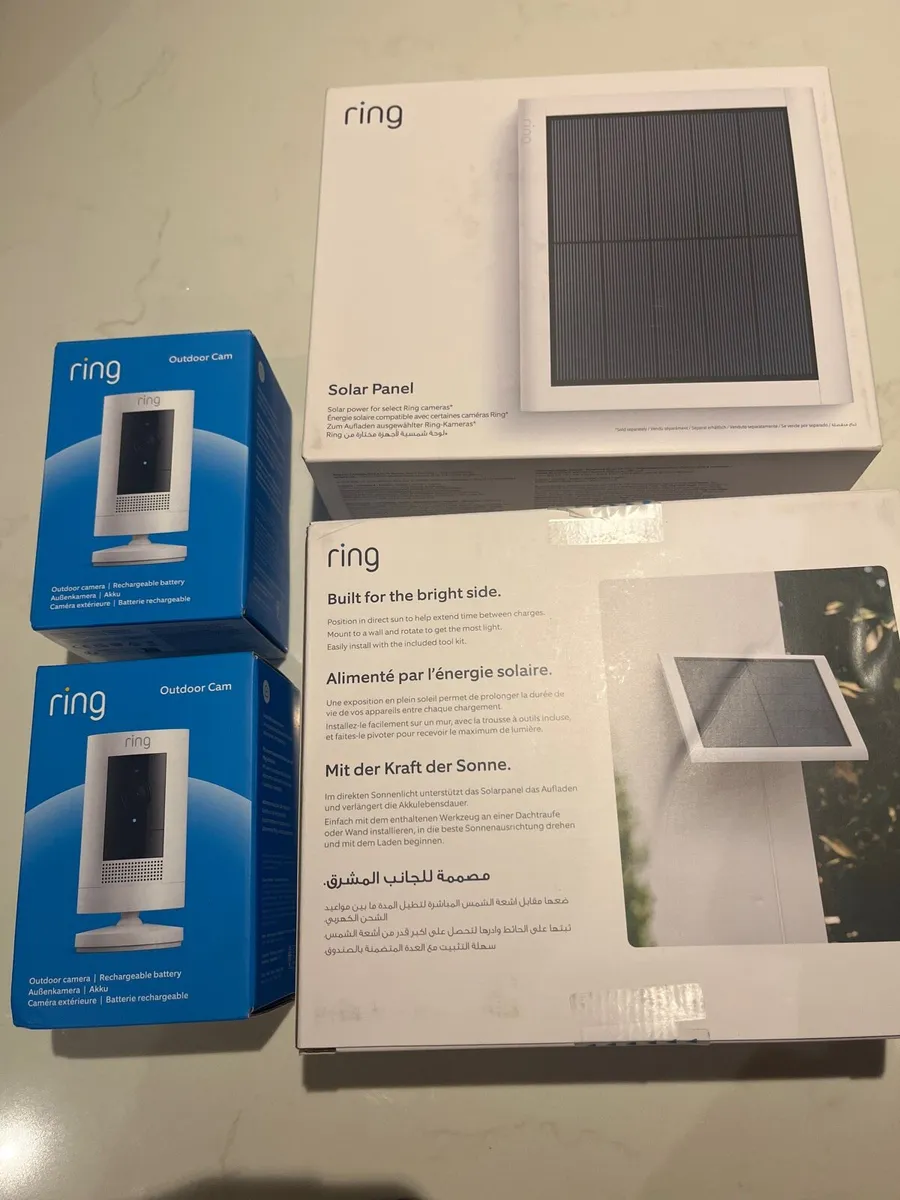Ring Security cameras plus solar panels - Image 1