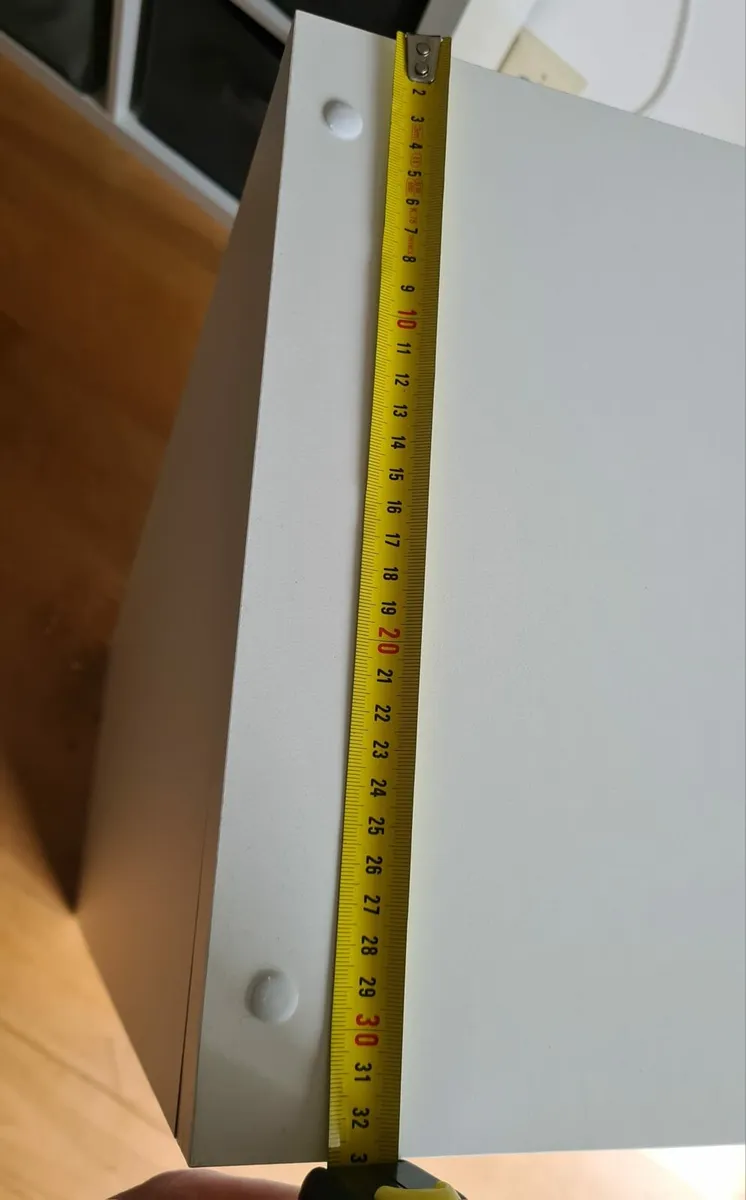 Cube storage unit white shelves with 6 boxes - Image 4