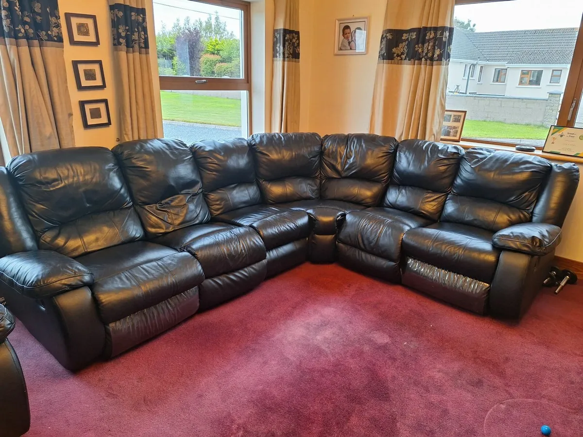 Corner Leather Sofa - Image 2