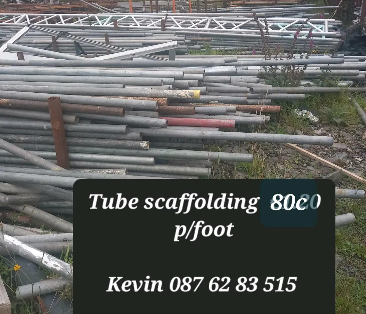 Galvanised tube 80c p/foot - Image 1
