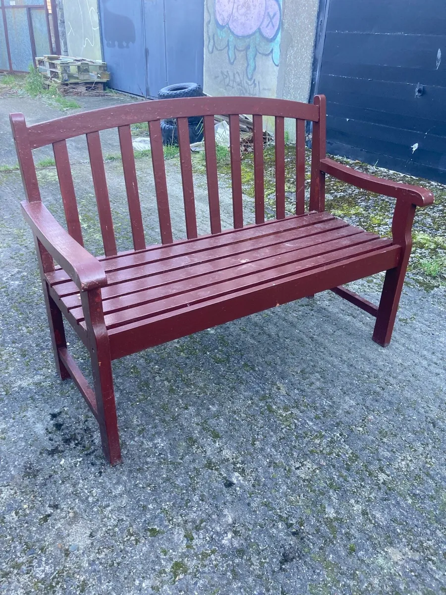 Garden Bench- Wooden - Image 1