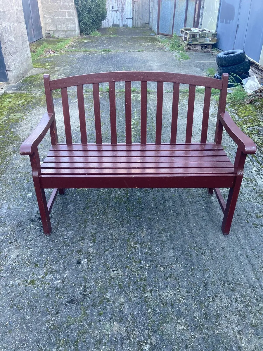 Garden Bench- Wooden - Image 2
