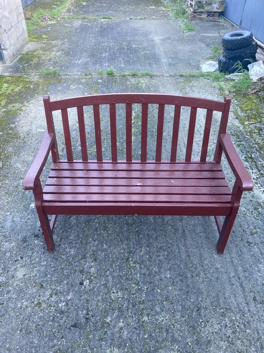Garden Bench- Wooden - Image 3