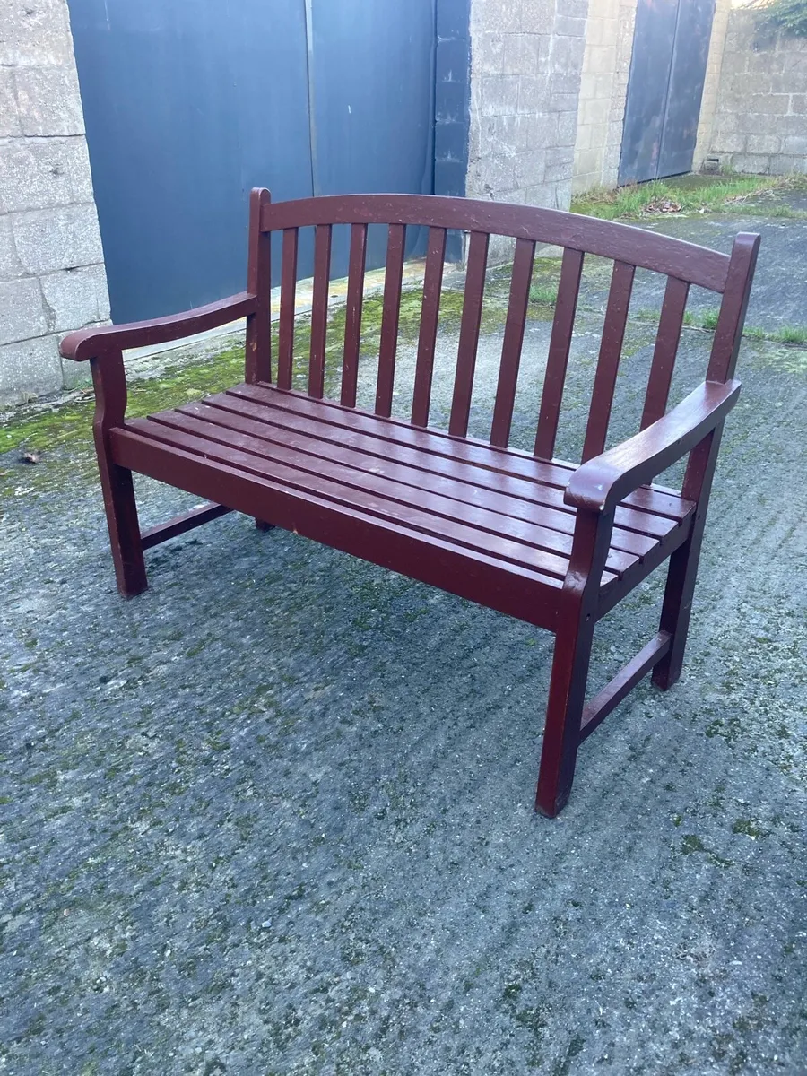 Garden Bench- Wooden - Image 4