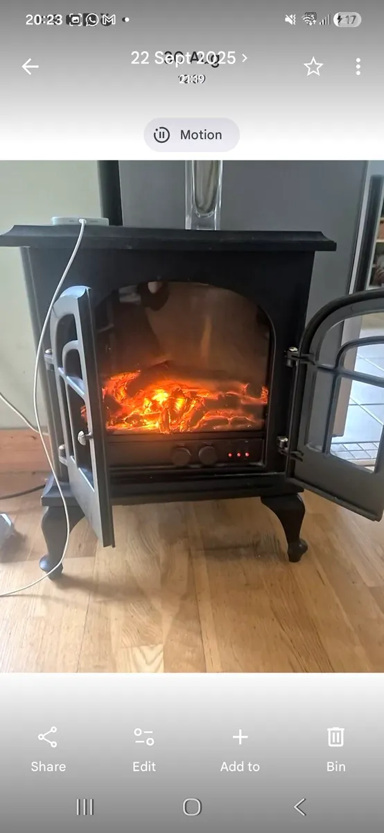 Electric stove fire