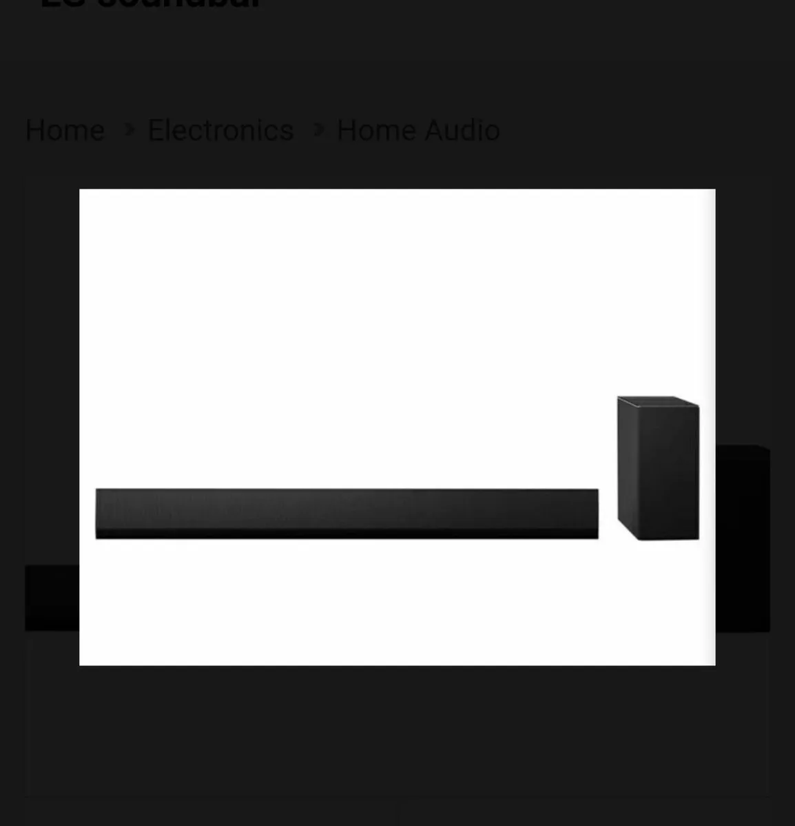 Lg surround soundbar - Image 1