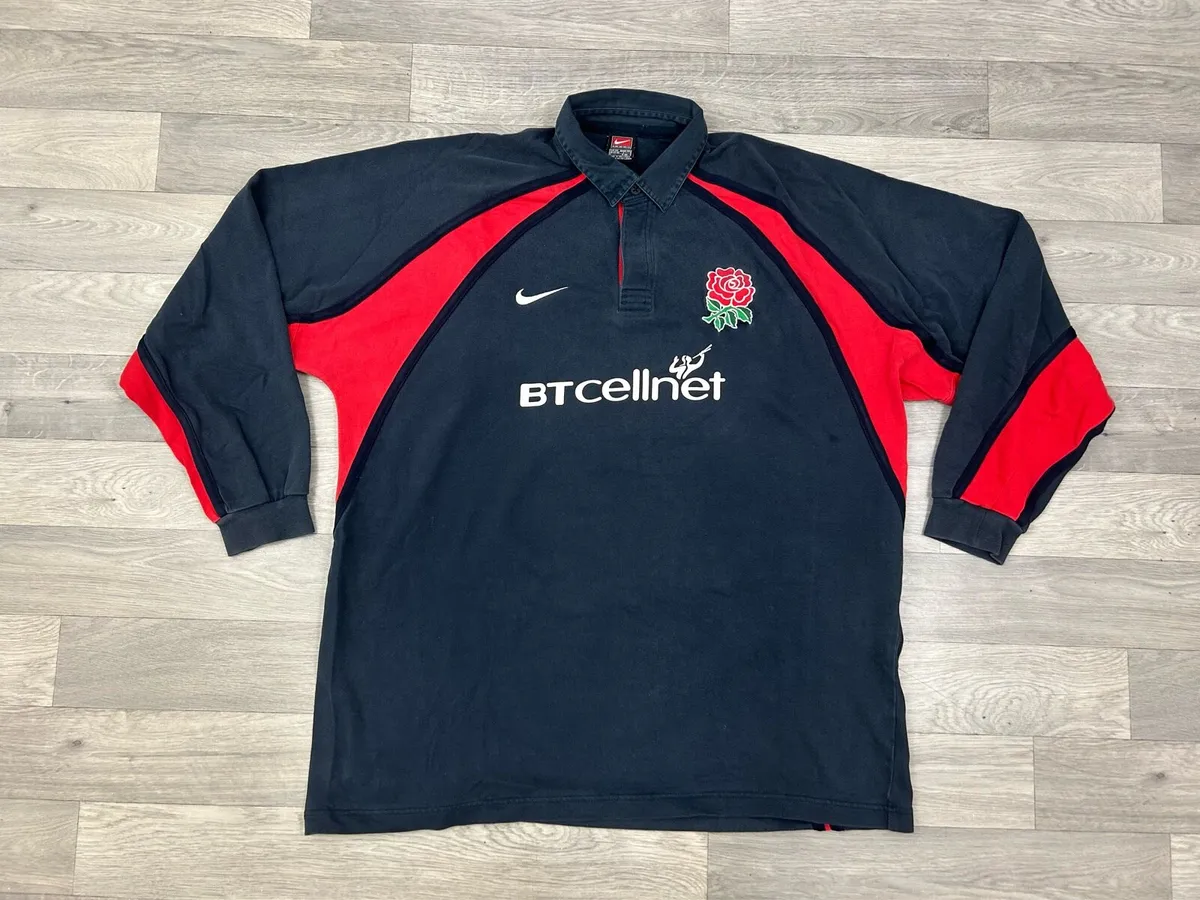 Vintage 2001 Nike England Rugby Jersey Shirt XL - Image 1
