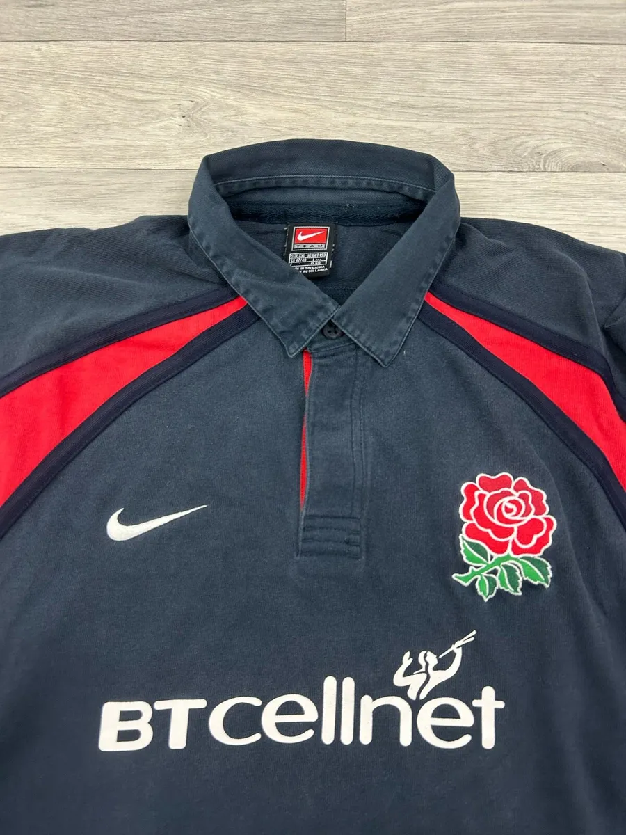 Vintage 2001 Nike England Rugby Jersey Shirt XL - Image 3