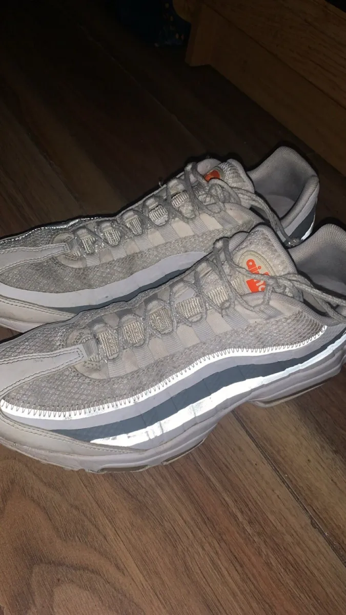 Nike Air Max 95 Ultra (White cool grey and orange) - Image 1