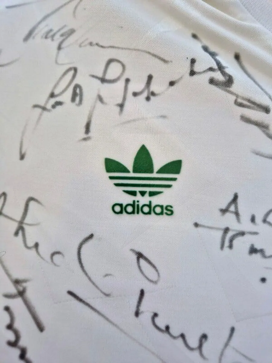 1990 World Cup Ireland Signed Jersey - Image 4
