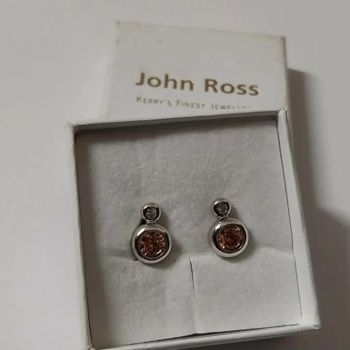 Accented Bezel-Set Earrings