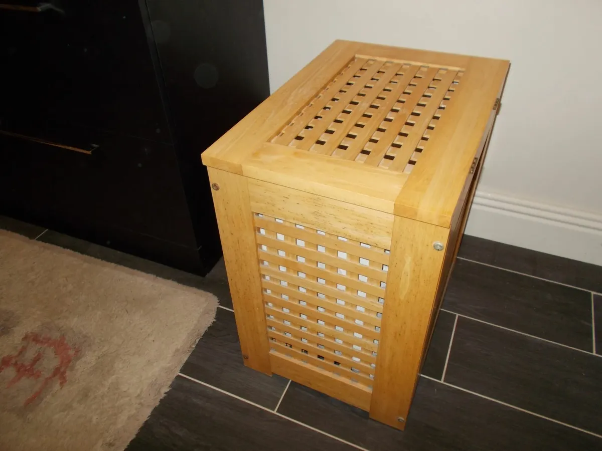 Wooden Laundry Bin / Basket - Image 3
