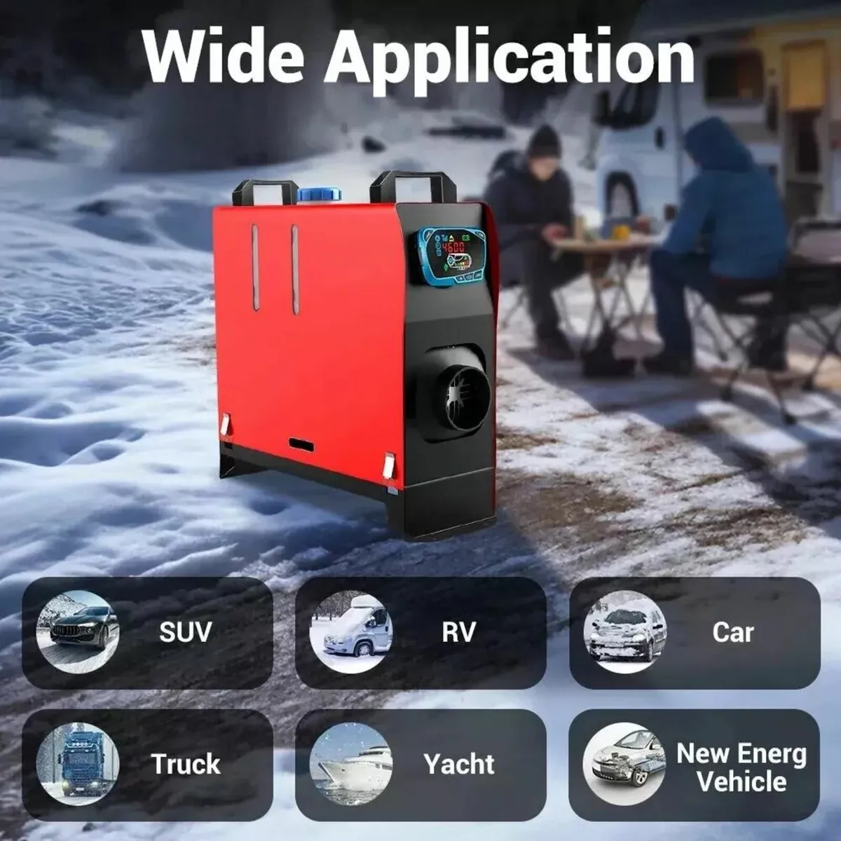 12V 5/8KW Diesel Air Heater Complete Adapter - Image 3