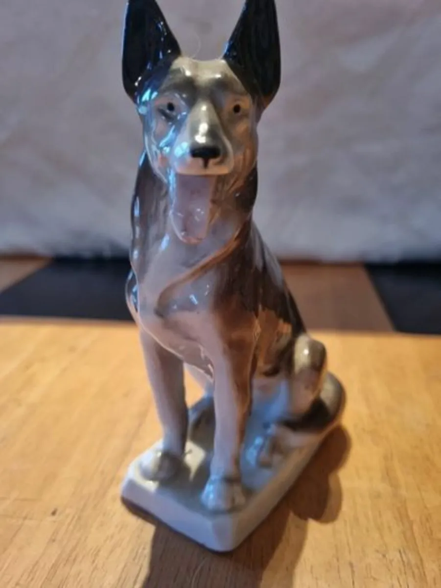 Vintage Porcelain Dog Figurine - Image 1
