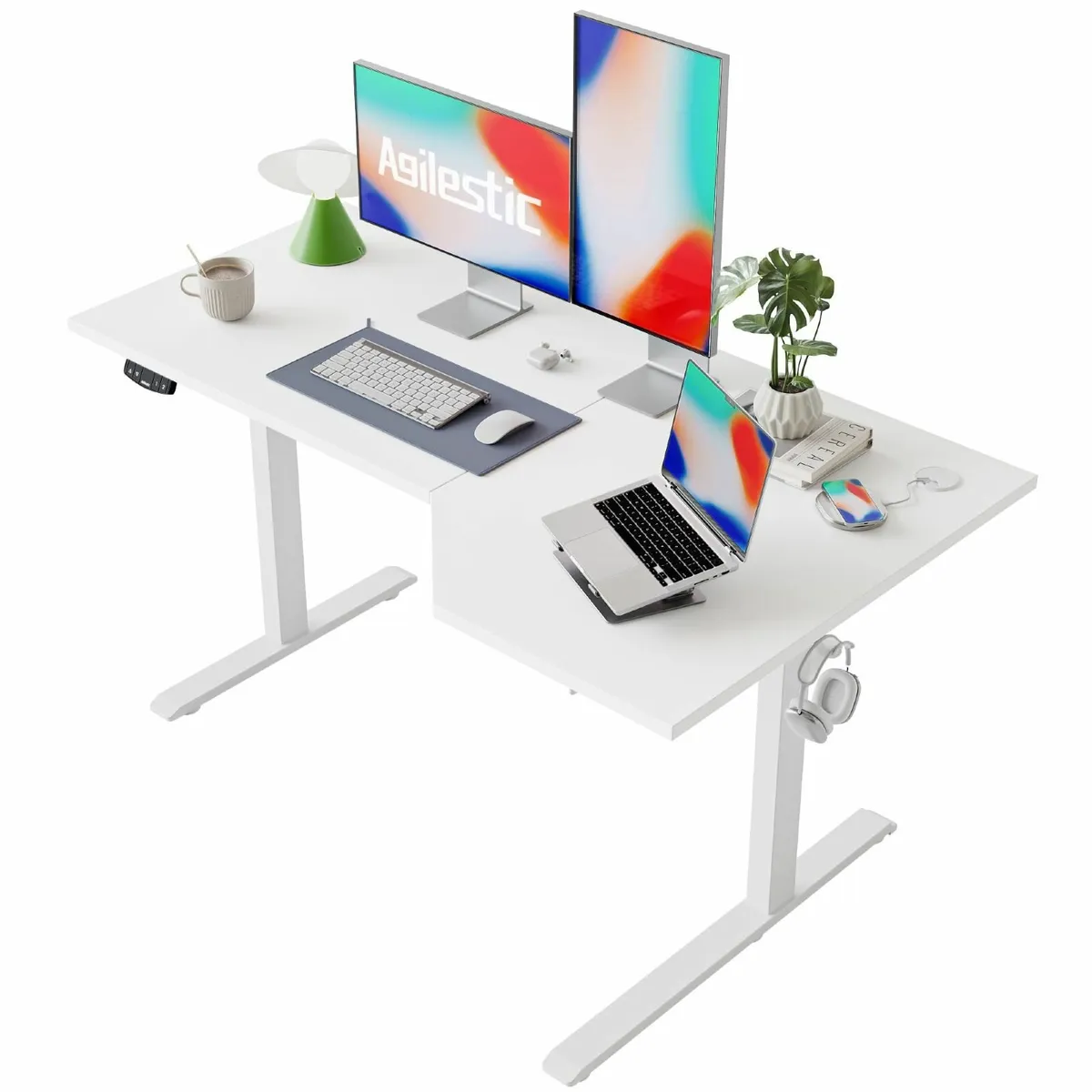 L-Shaped Electric Standing Desk 140cm Height - Image 1