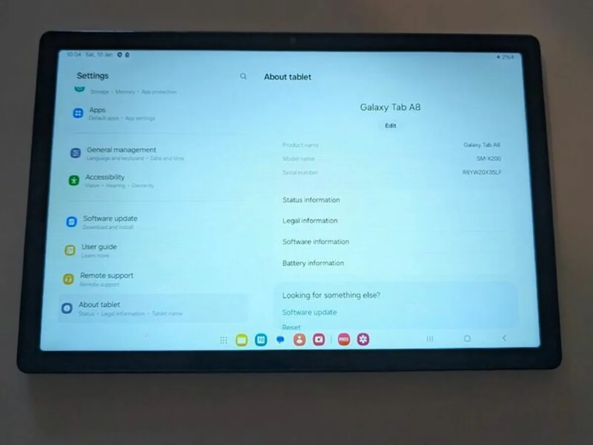 Samsung - A8 Tablet - Silver📲 - Image 4