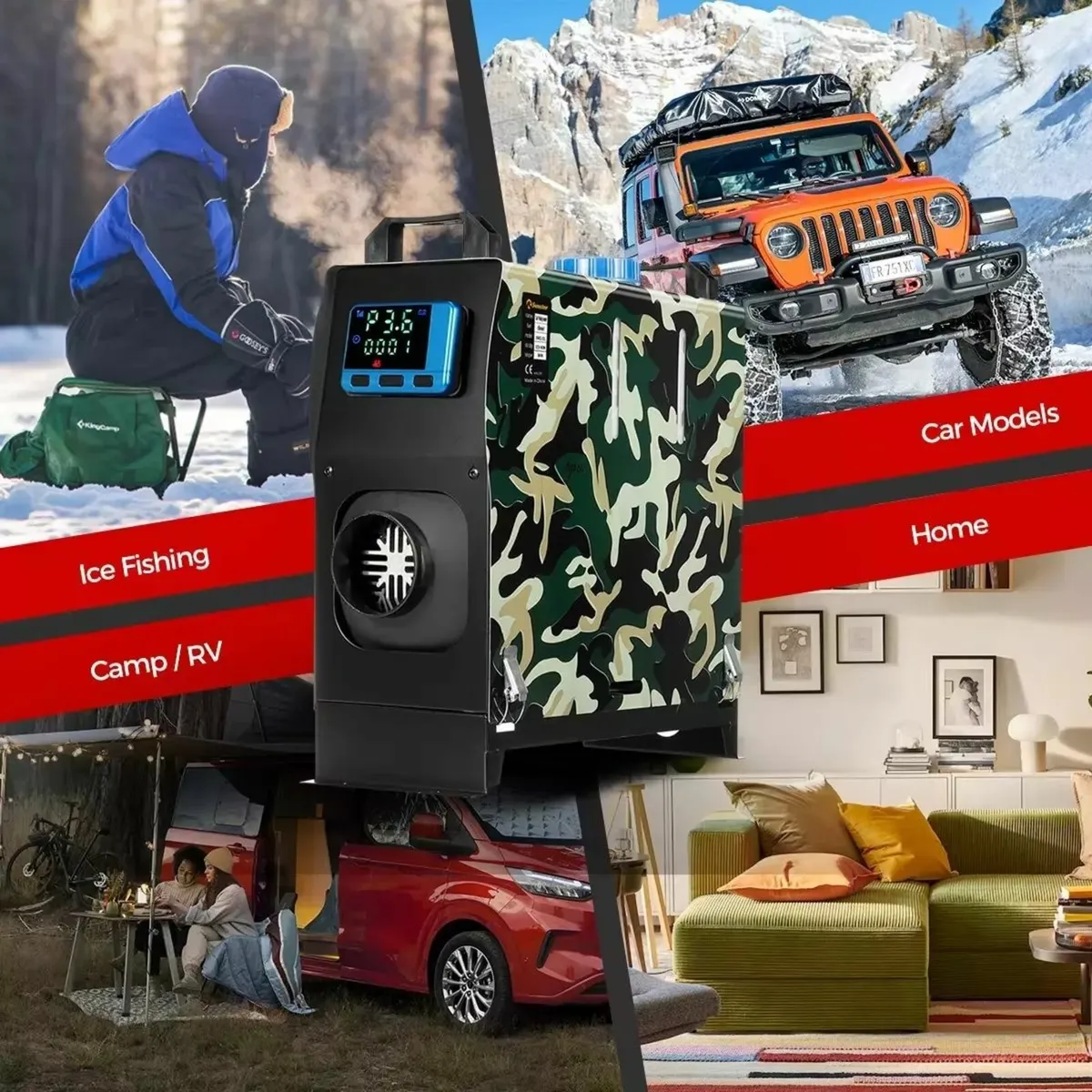 3/8KW 12V Diesel Air Heater Without Adapter - Image 2