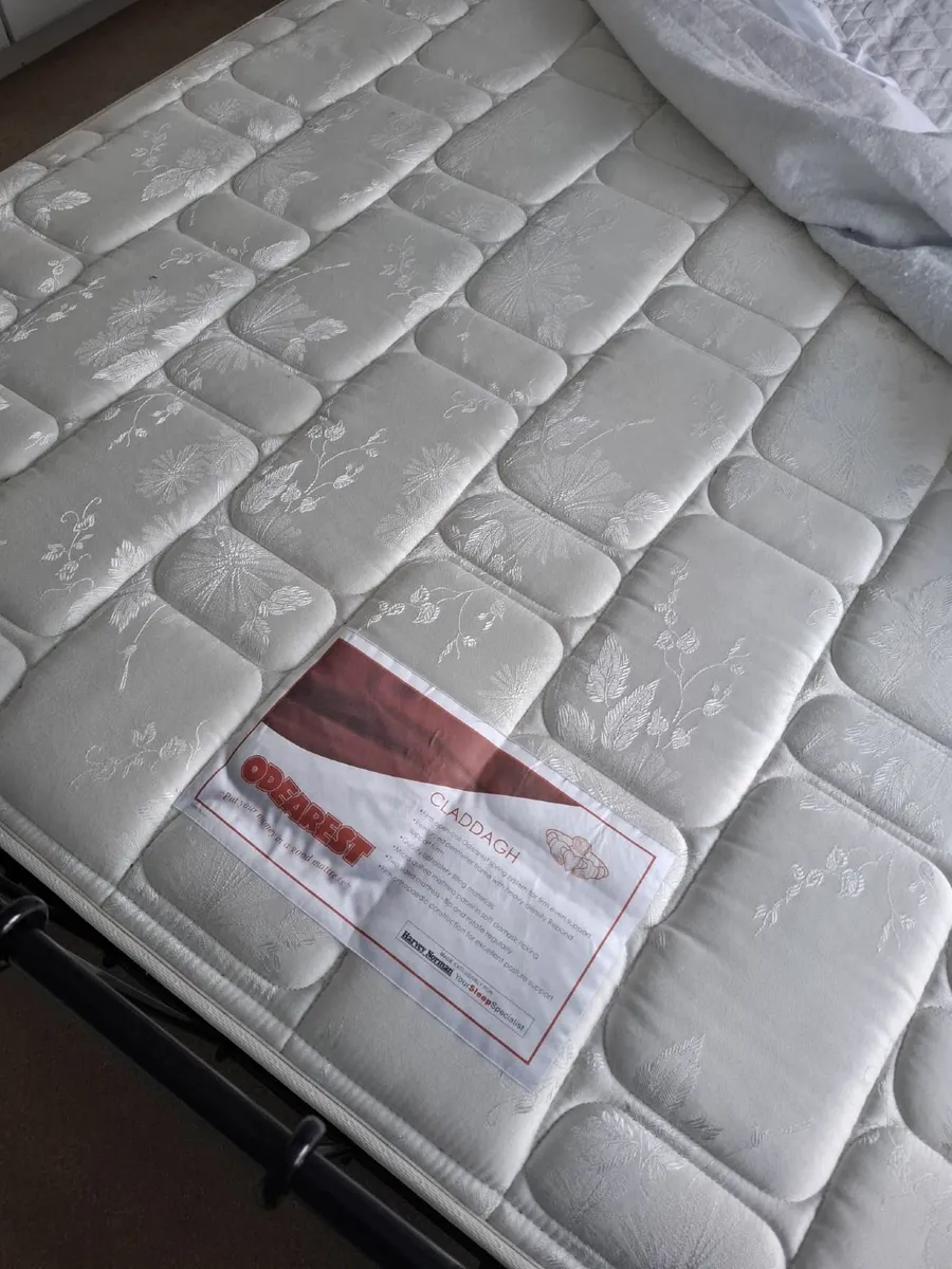 Double bed frame and mattress - Image 2